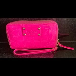 Kate Spade Hot Pink Zipper Wallet